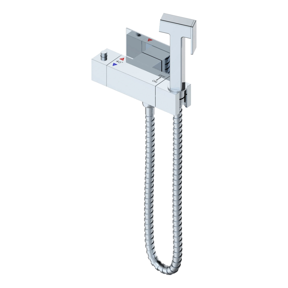 Термостатический смеситель с гигиеническим душем Gerhans K15383-1