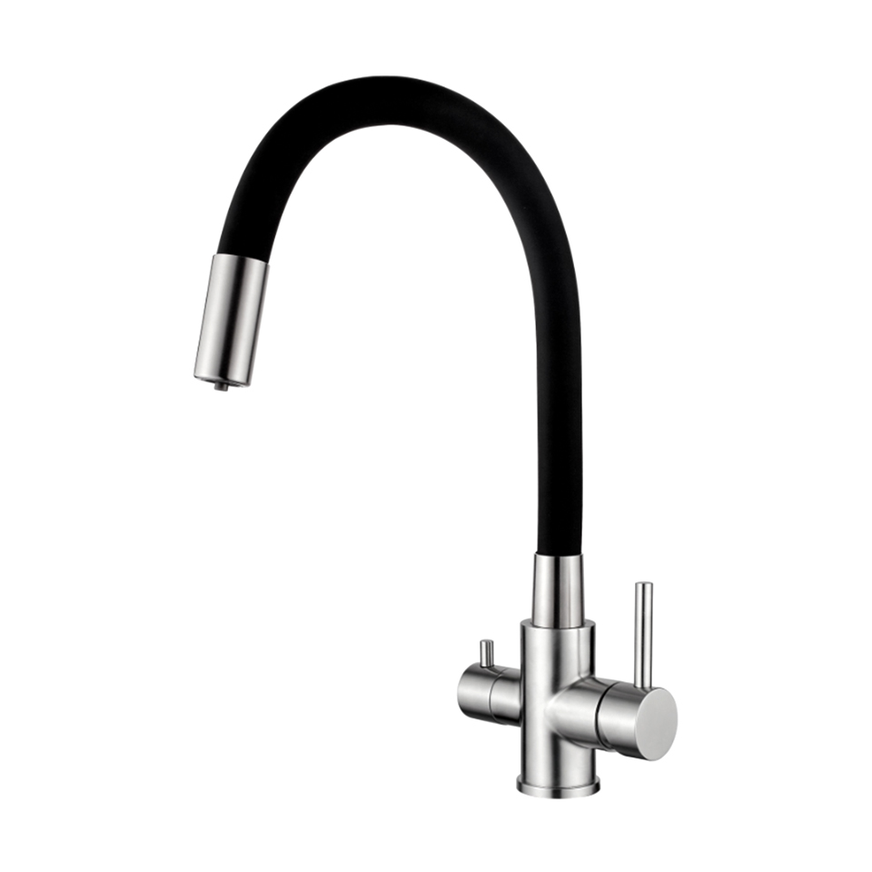 Смеситель для кухни с гибким изливом Ledeme L74255-2