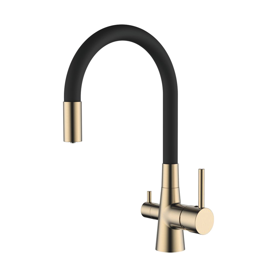 Смеситель для кухни с гибким изливом Ledeme L4955Y-2