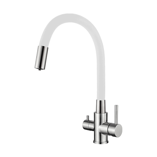 Смеситель для кухни с гибким изливом Ledeme L74255-3