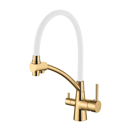 Смеситель для кухни с гибким изливом Ledeme L4855G-3