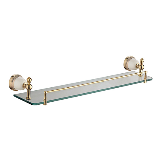 Стеклянная полка в ванную комнату Ledeme L3607G