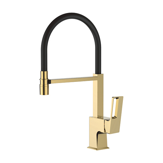 Смеситель для кухни с гибким изливом Ledeme L4092G-2