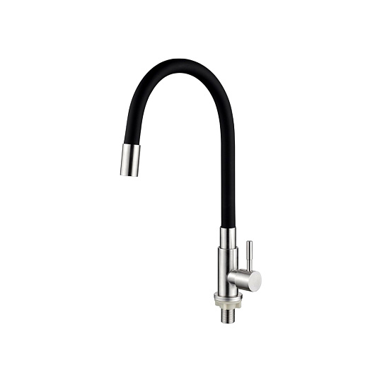 Кран для холодной воды (моно) для кухни с гибким изливом Ledeme L74195-2